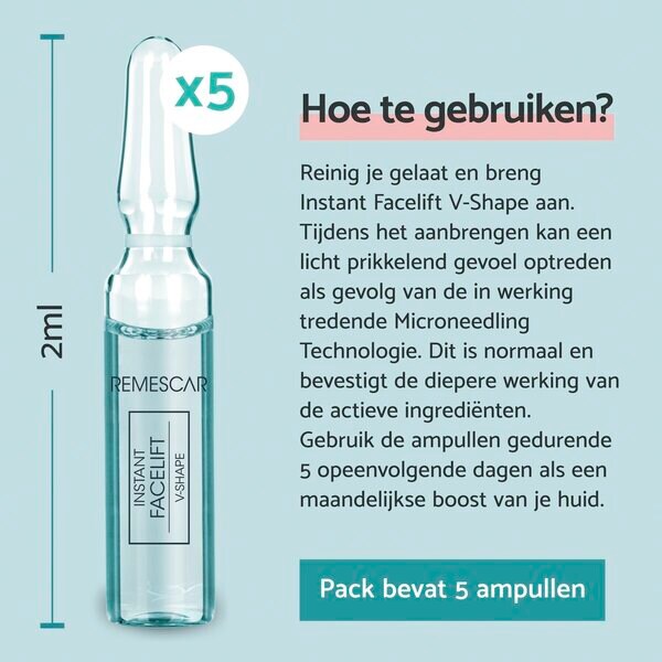 Remescar Instant Facelift V-Shape Ampullen 5 x 2ml