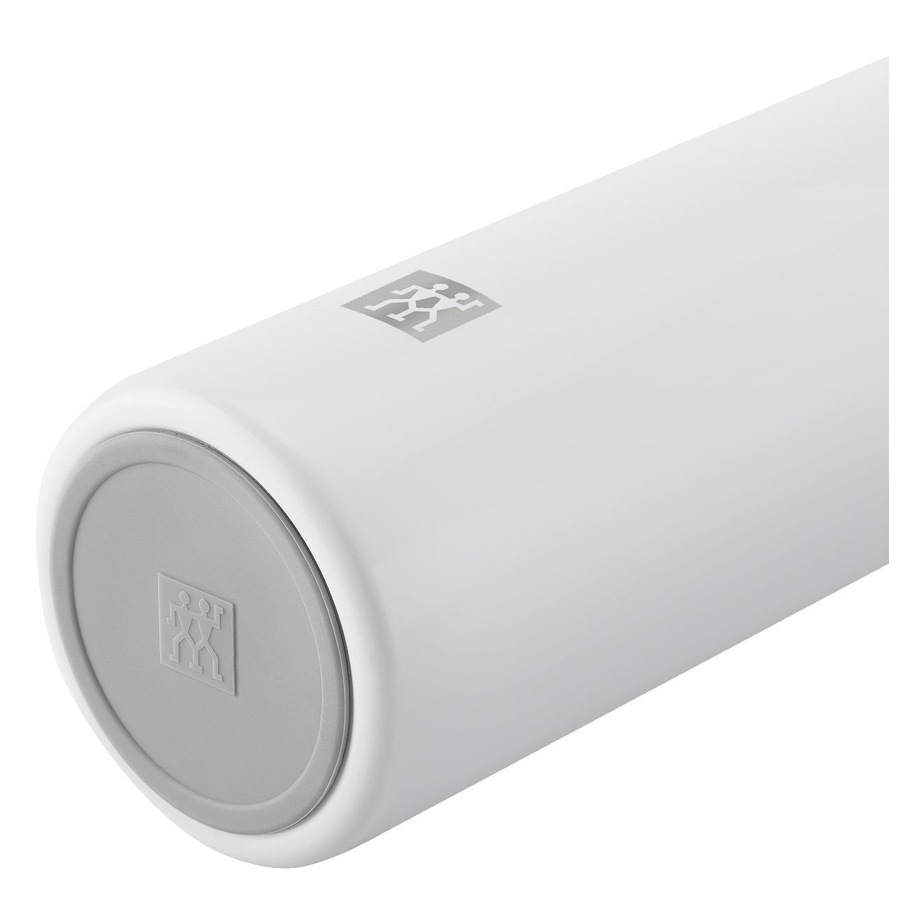Thermobecher, 450 ml, Edelstahl, Weiß-grau