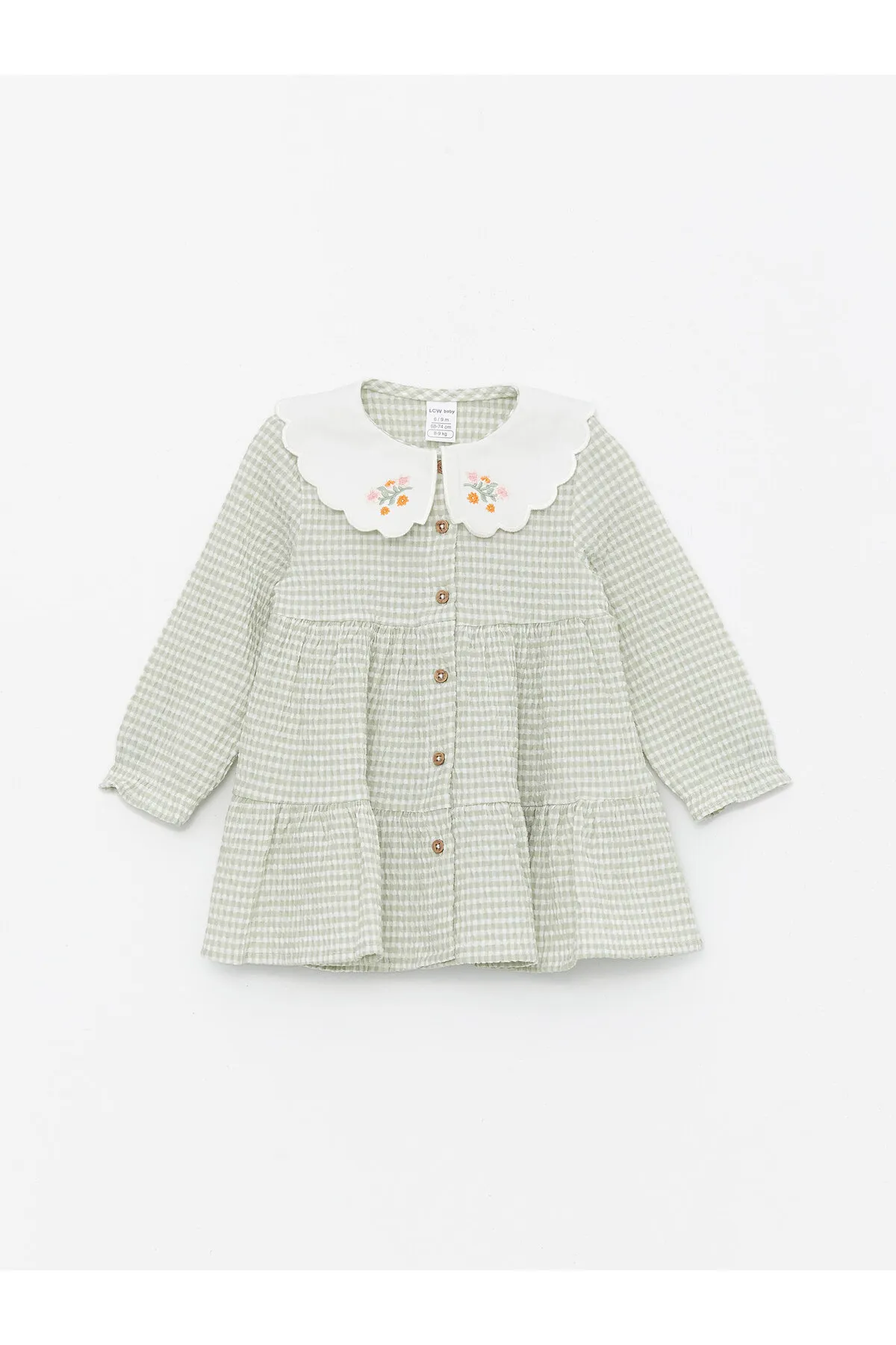 LC Waikiki  Bebe-Kragen-Langarmkleid für Babymädchen