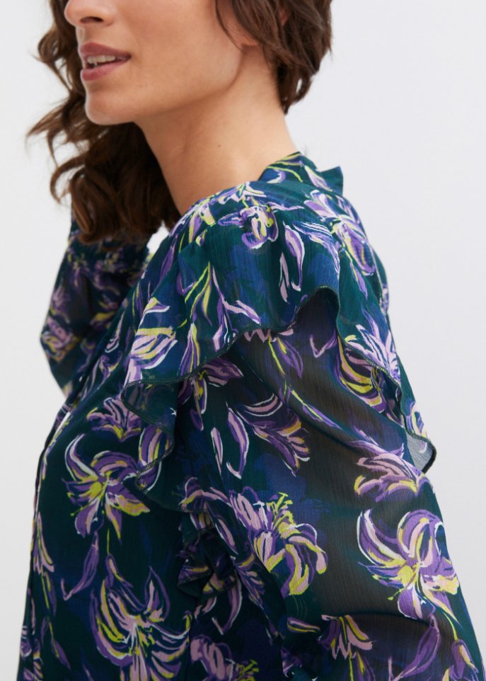 Bluse mit Volants