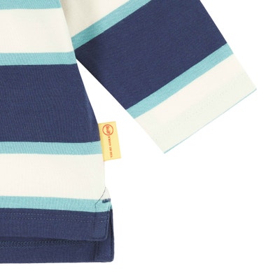 Poloshirt langarm, dunkelblau für Jungs