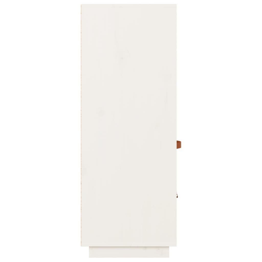 vidaXL Sideboard Highboard Weiß 67x40x108,5 cm Massivholz Kiefer (1 St)