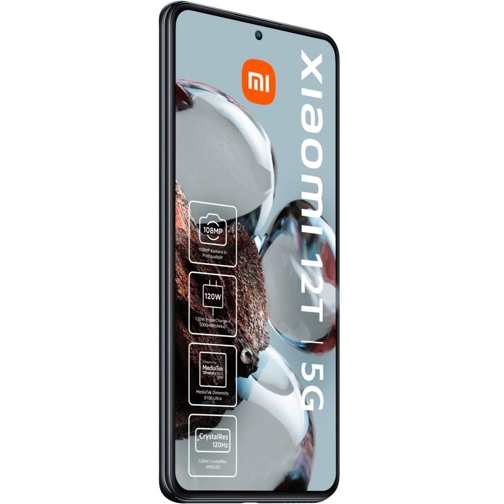 Xiaomi 12T 5G 128 GB / 8 GB - Smartphone - schwarz Smartphone (6,7 Zoll, 128 GB Speicherplatz)