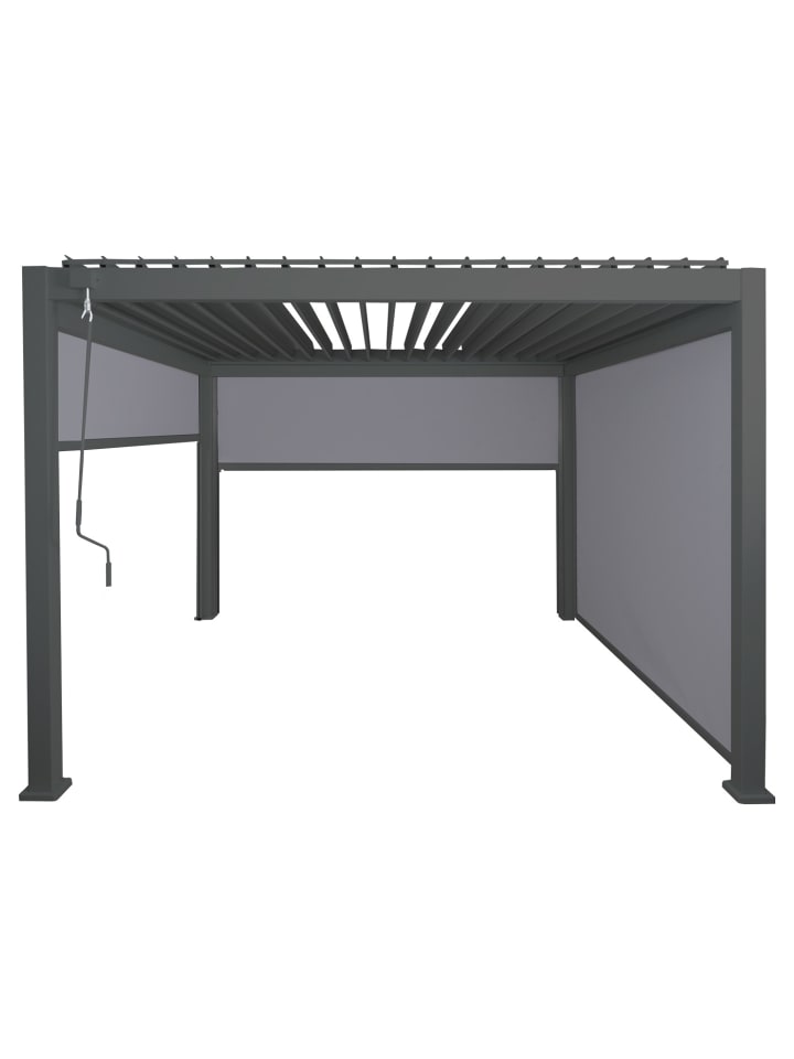 MCW Pergola N94 3x3m mit 3x Seitenwand, Anthrazit günstig kaufen onesize