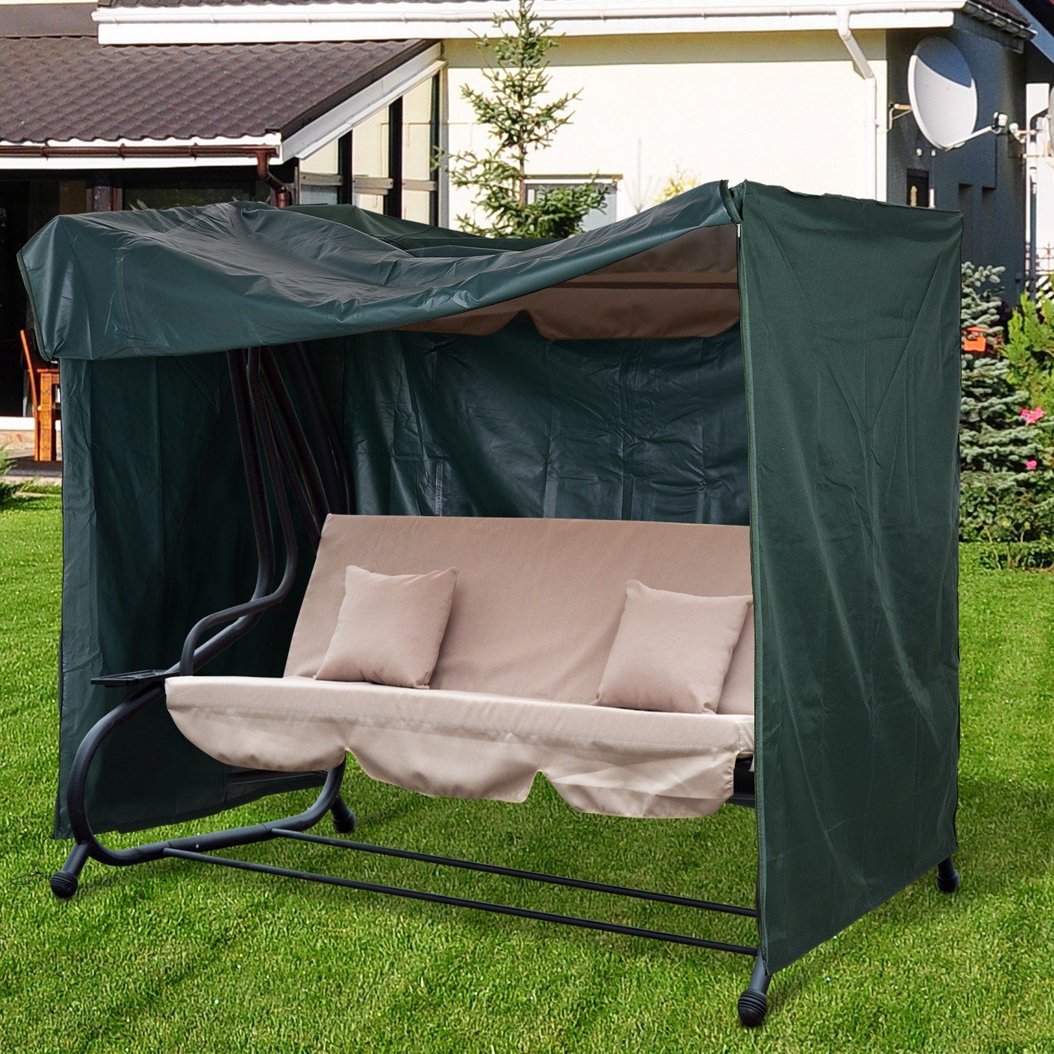 Outsunny Gartenmöbel-Schutzhülle Abdeckhaube für Hollywoodschaukeln