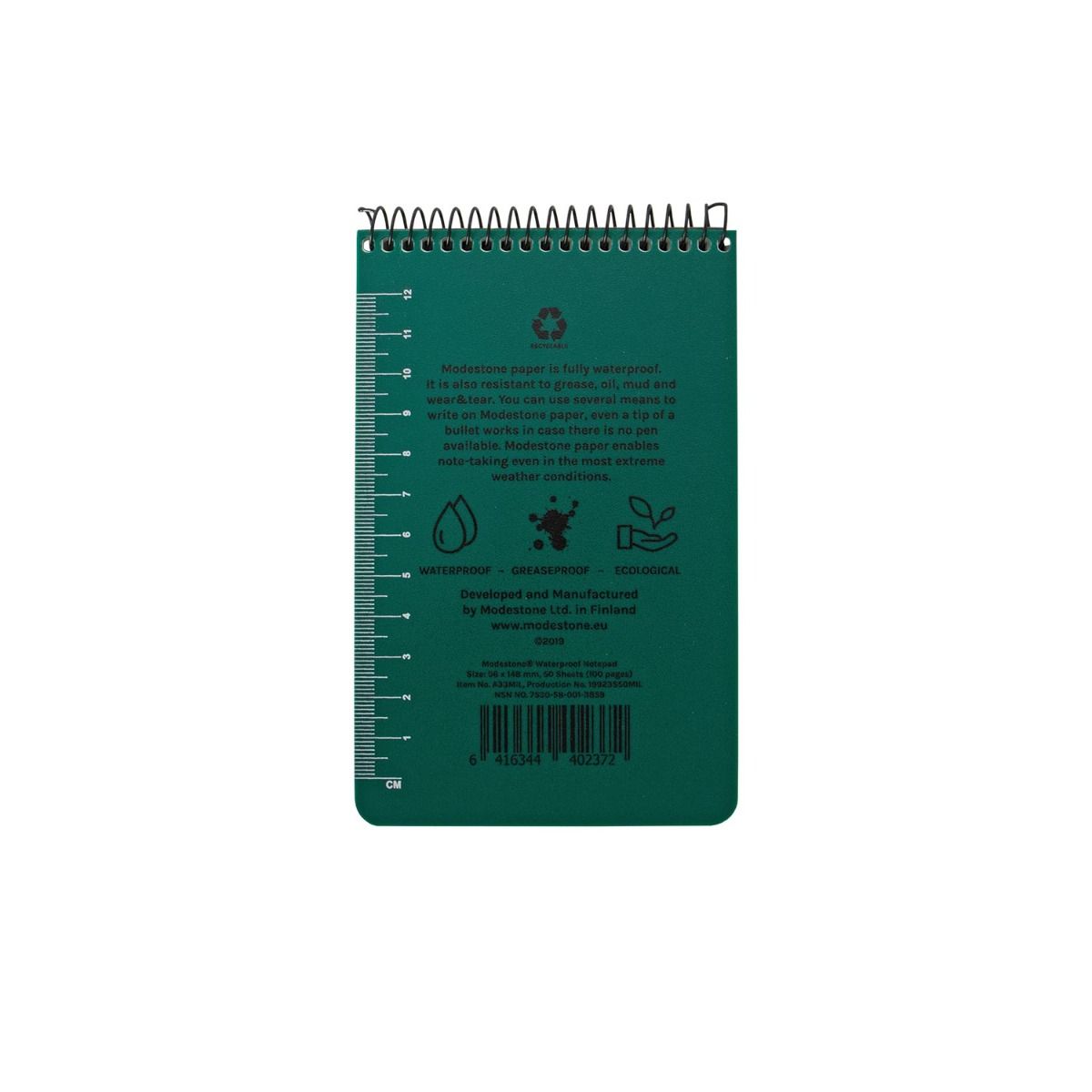 Wasserfester Notizblock 96 x 148 mm