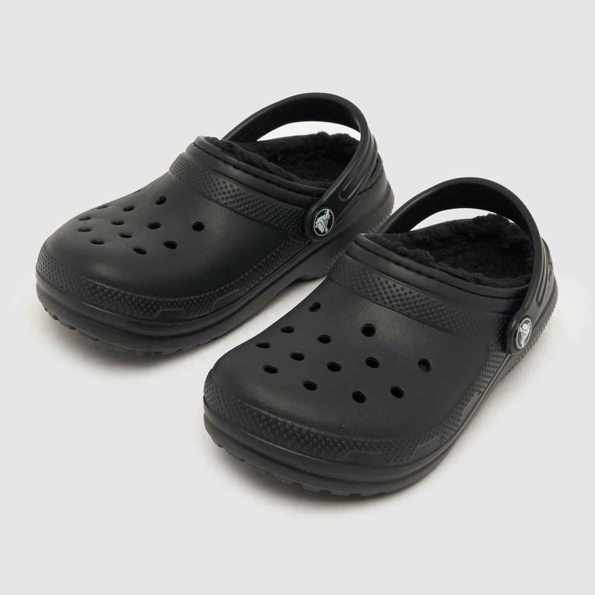 Crocs fekete klasszikus bélelt klumpa Junior szandál