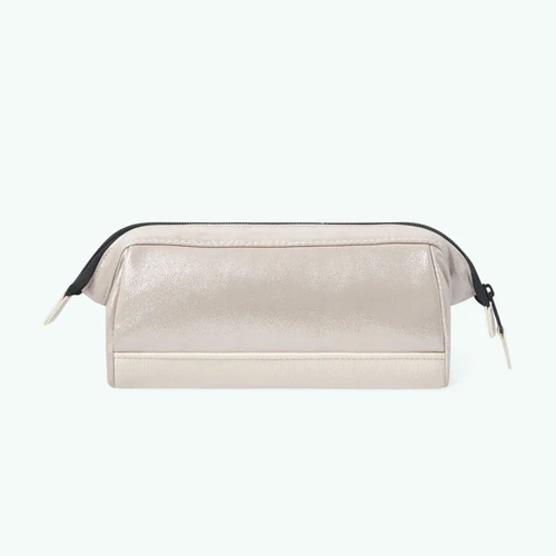 Iridescent beige school pencil case from Rue Saint-Michel