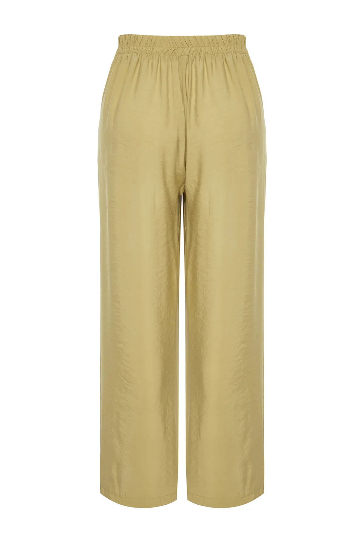 Trendyol Curve  Ölgrüne Webhose mit weitem Bein TBBSS24AR00011