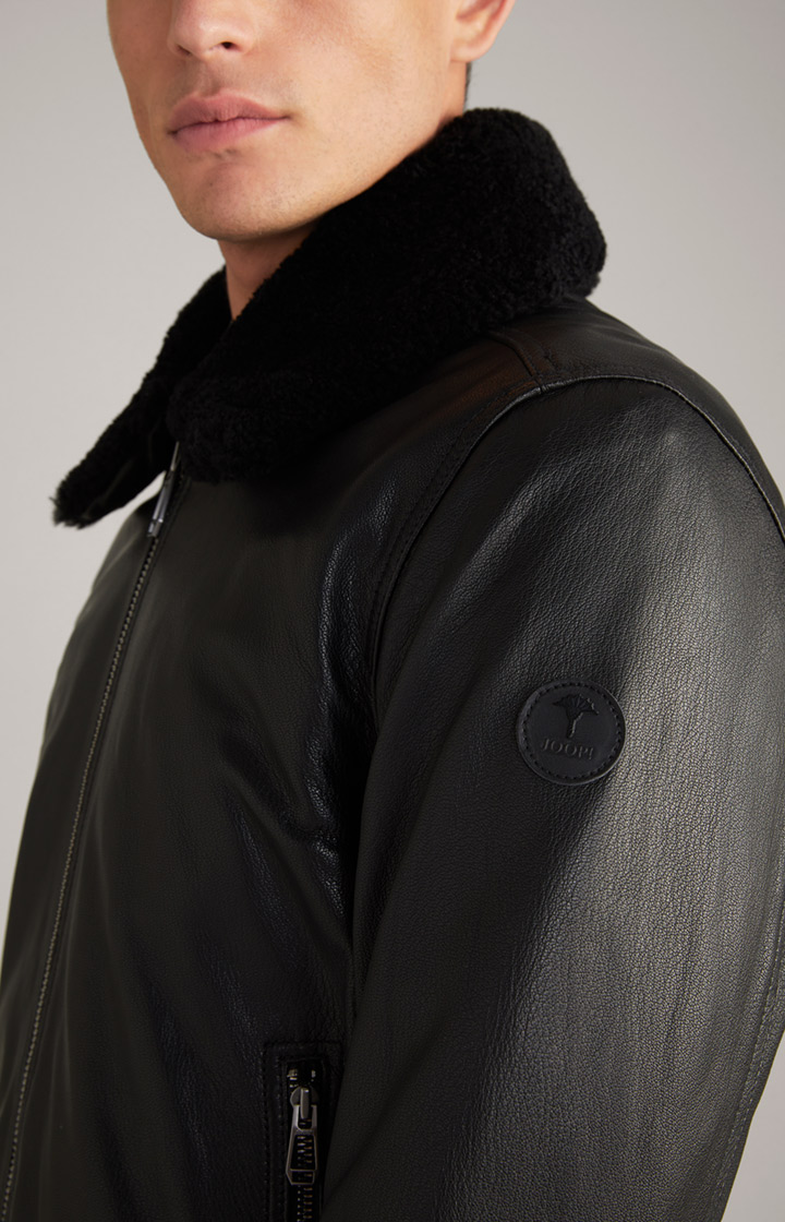 Lederjacke Mech in Schwarz