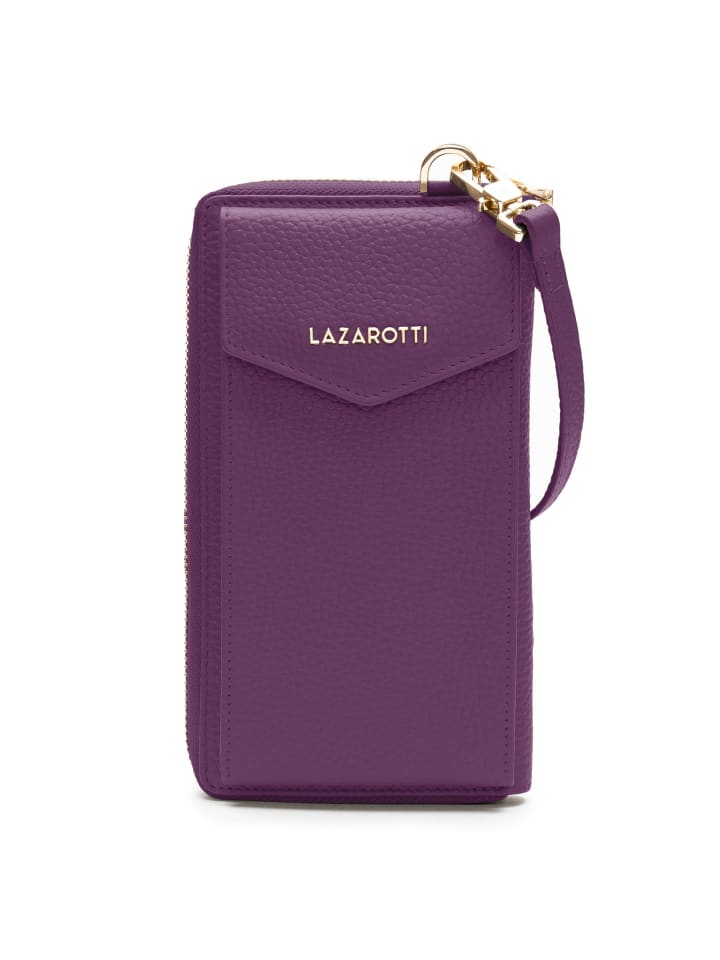 Lazarotti Bologna Leather Handytasche Leder 11 cm in purple günstig kaufen onesize