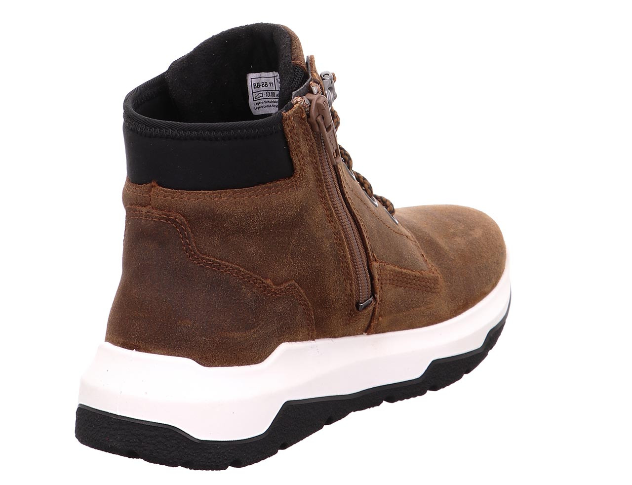 SPACE - Braun/Schwarz Boots mit Reißverschluss
