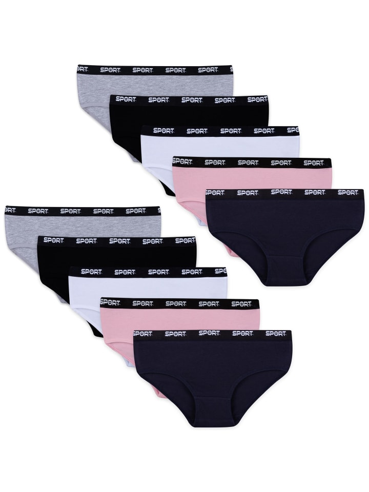 LOREZA 10er Set Slips - Sport - Bunt günstig kaufen