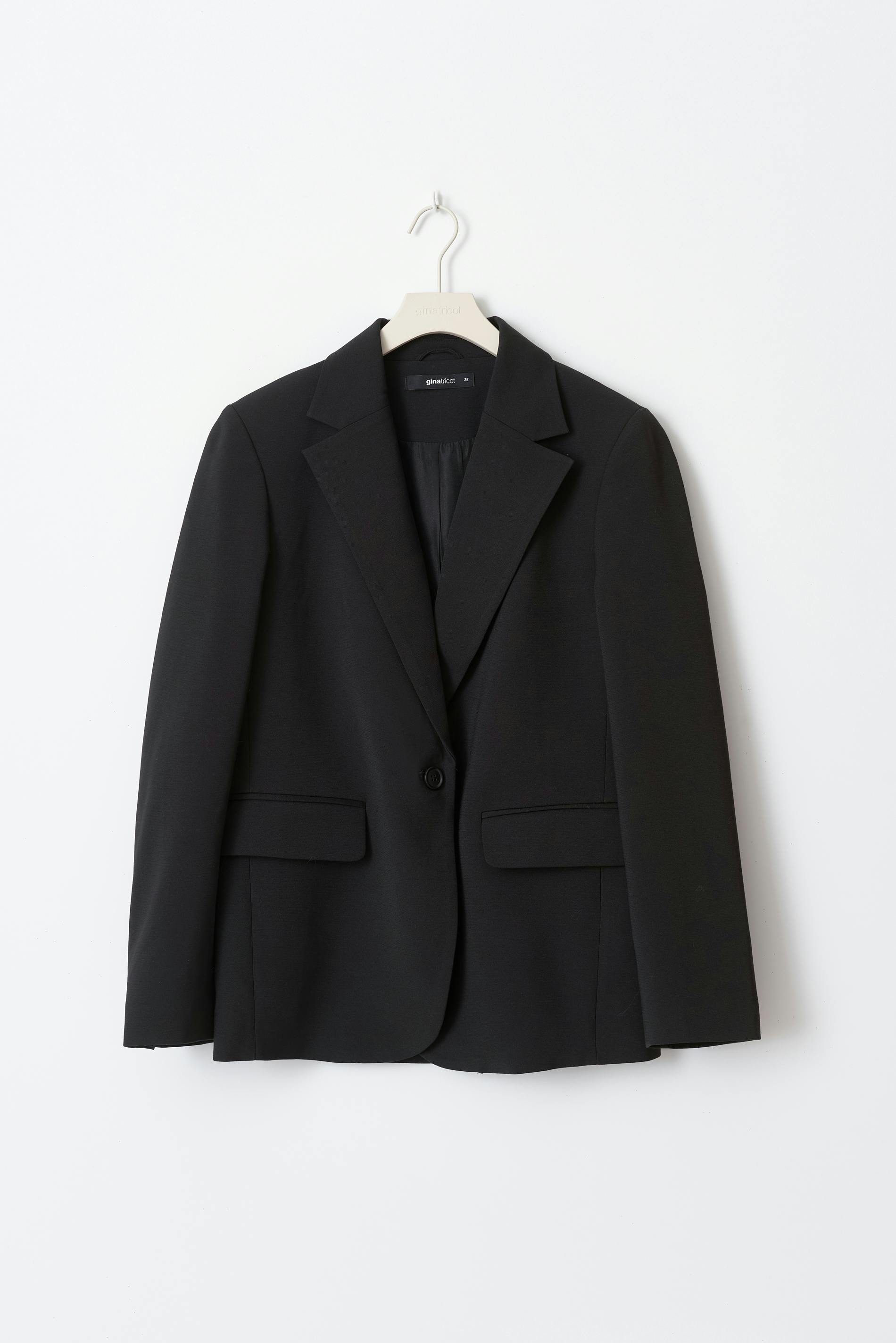 Straight regular blazer