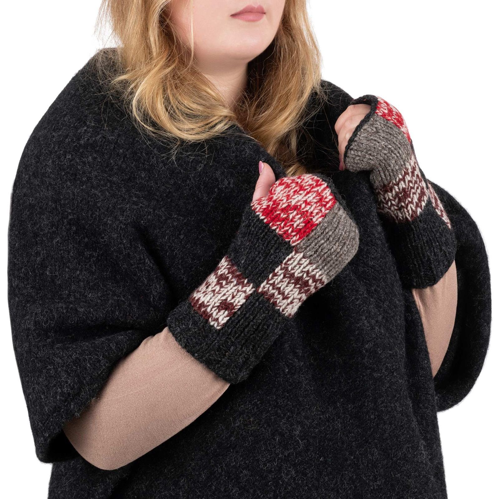 KUNST UND MAGIE Armstulpen Bunte Armstulpen Stulpen Handwärmer Pulswärmer Handschuhe Wolle Boho