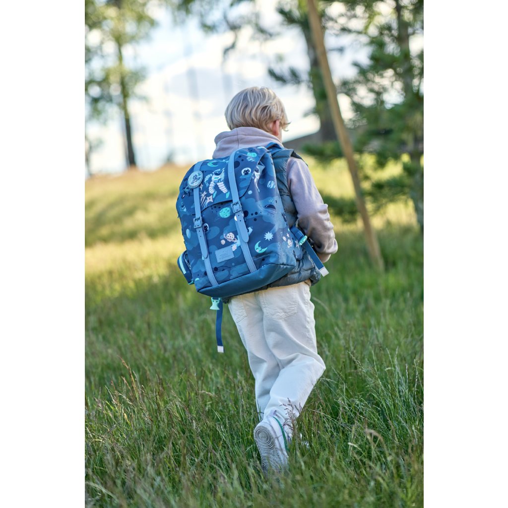 Frii of Norway Ergonomischer Schulrucksack 22L Astronaut Blue Denim