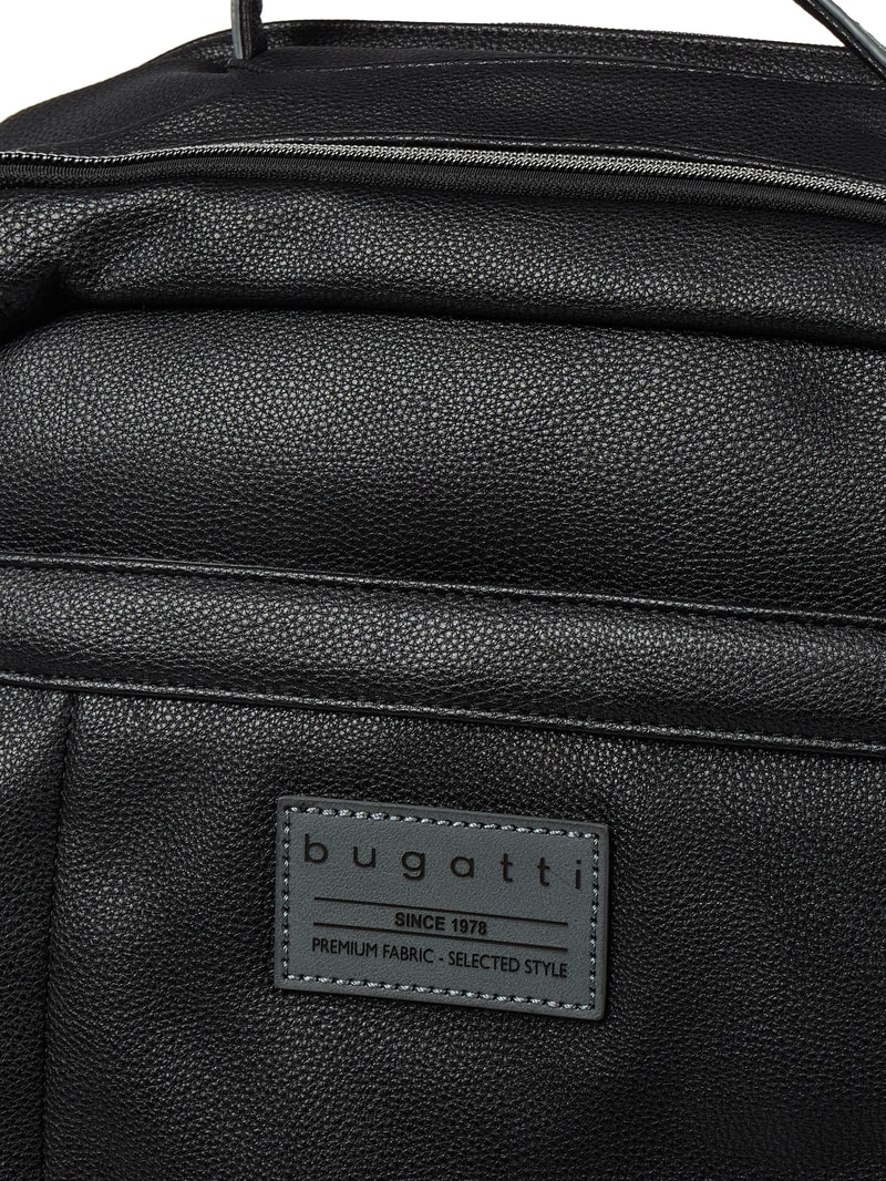 Rucksack in Leder-Optik in schwarz