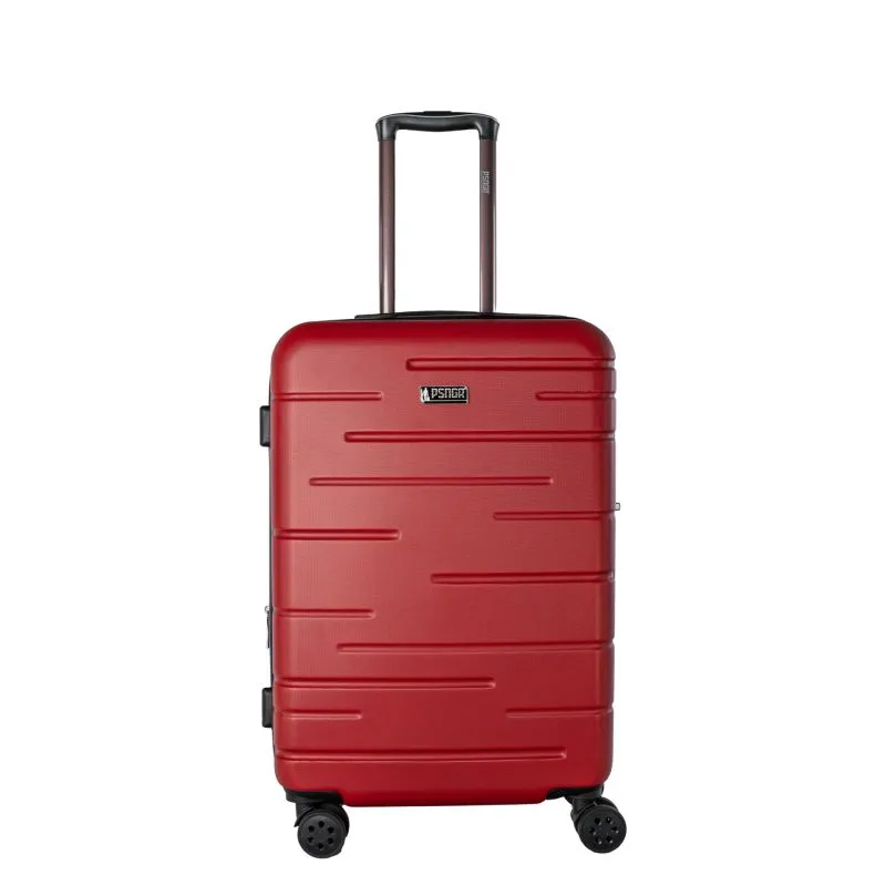 PSNGR Stripes Trolley M (66 cm) Erweiterbar - DK Red