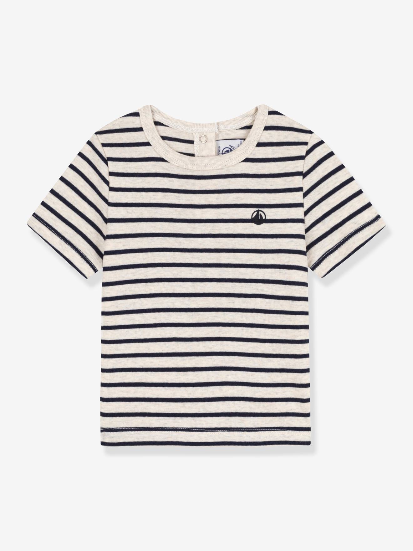T-shirt manches courtes en coton bio PETIT BATEAU beige