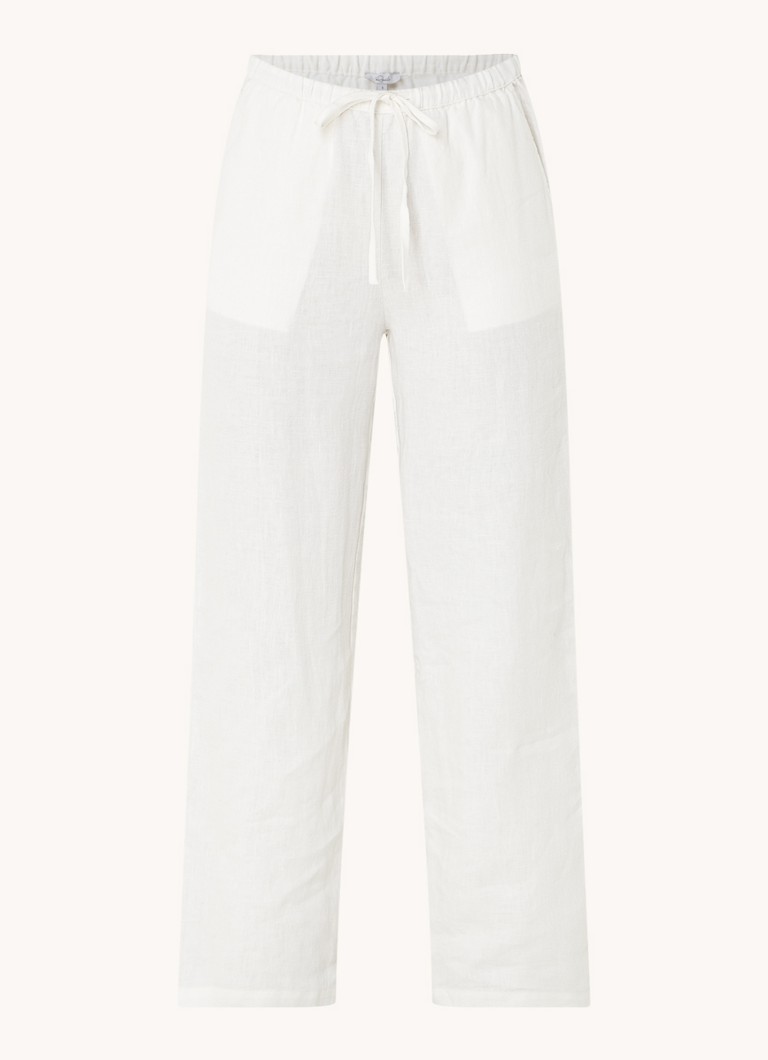 Rails  Emmie mid waist loose fit broek van linnen met steekzakken
