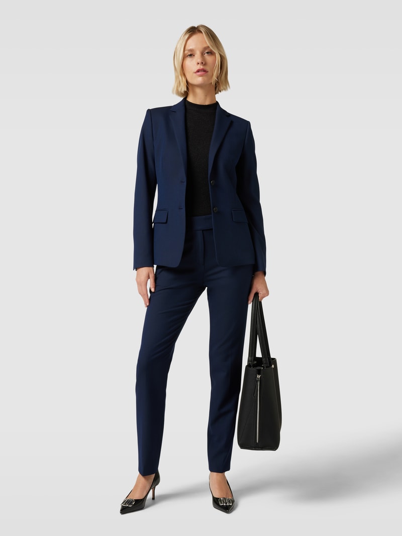 Blazer mit Pattentaschen Modell 'Adalas' in marineblau