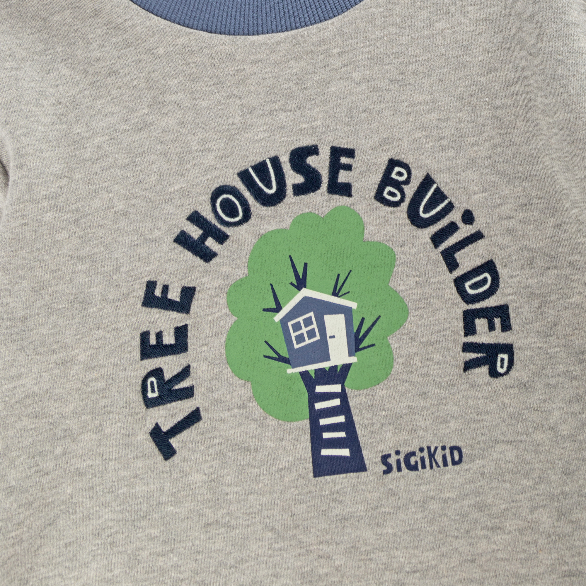 Kinder Langarm Wendeshirt Forest Adventure, blau oder gr