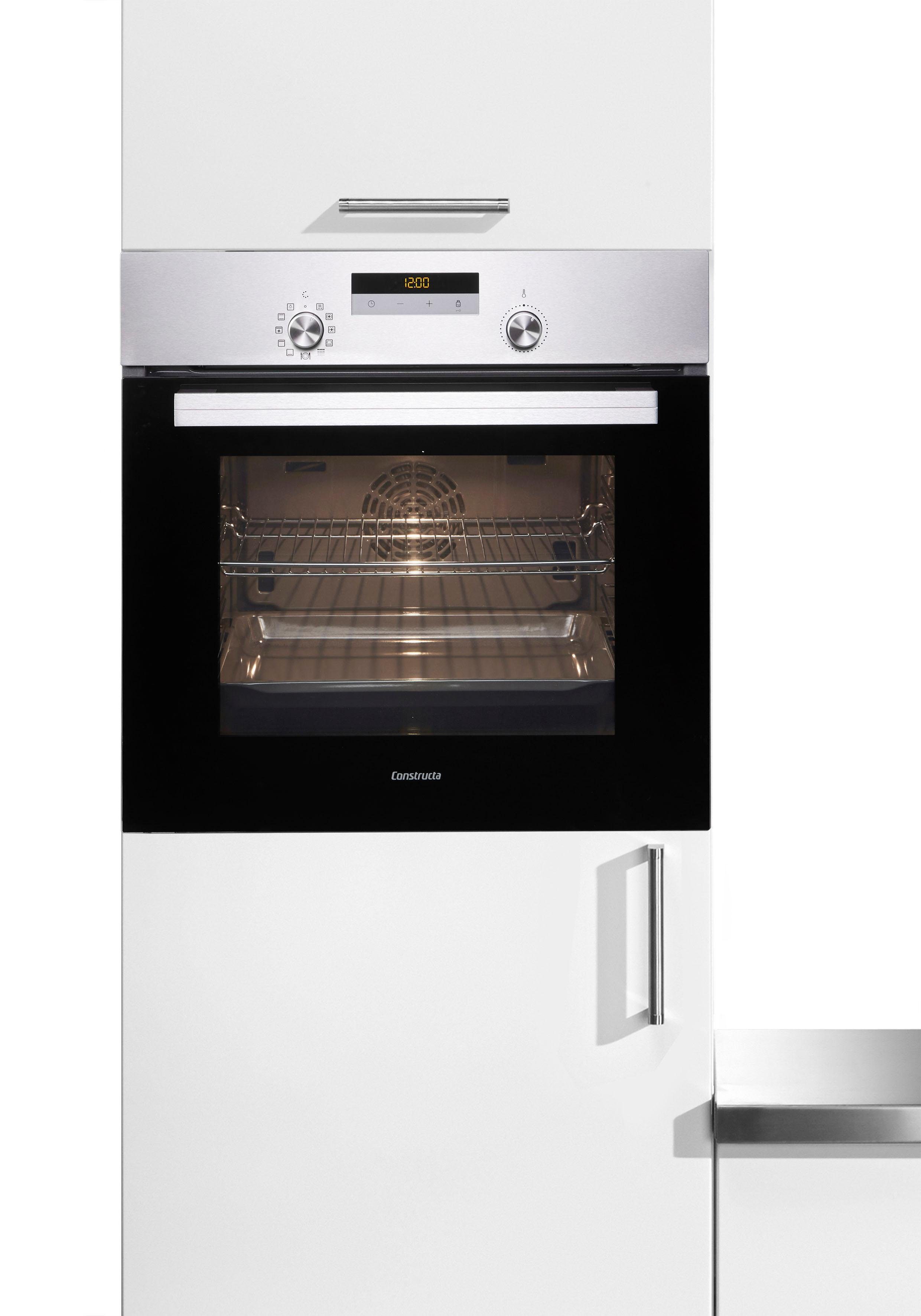 Constructa Pyrolyse Backofen CF2M77050, mit Teleskopauszug nachrüstbar, Pyrolyse-Selbstreinigung