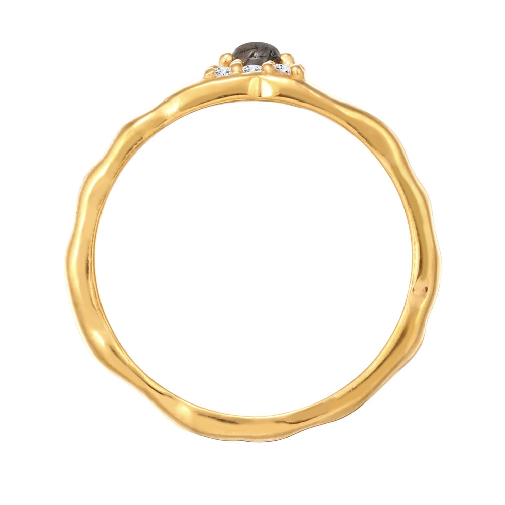 Elli PREMIUM Elli PREMIUM Bague Organe de fiançailles pour femmes avec quartz tourmaline et to Bague