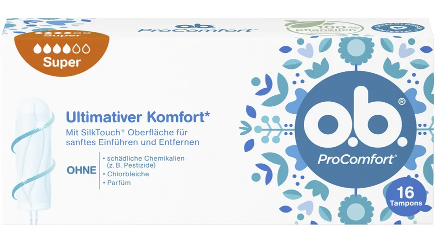 O.B. Tampons ProComfort Super