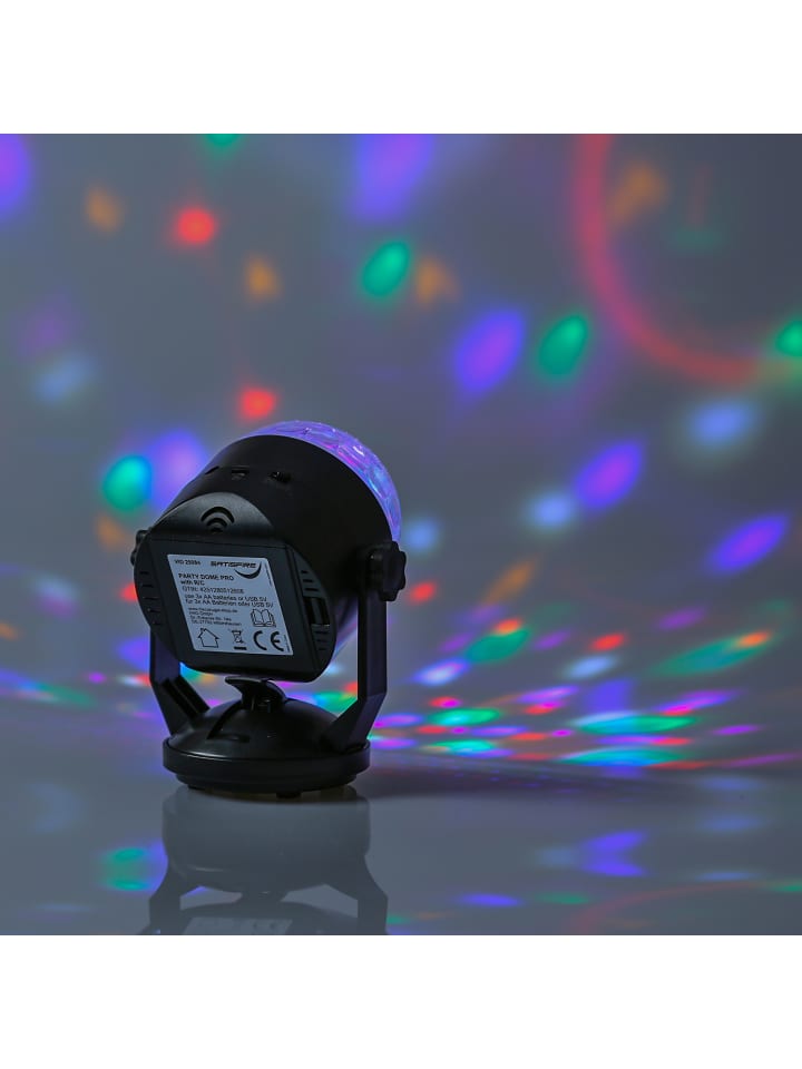 SATISFIRE Party Lichteffekt PARTY DOME in schwarz - mit Fernbedienung günstig kaufen onesize
