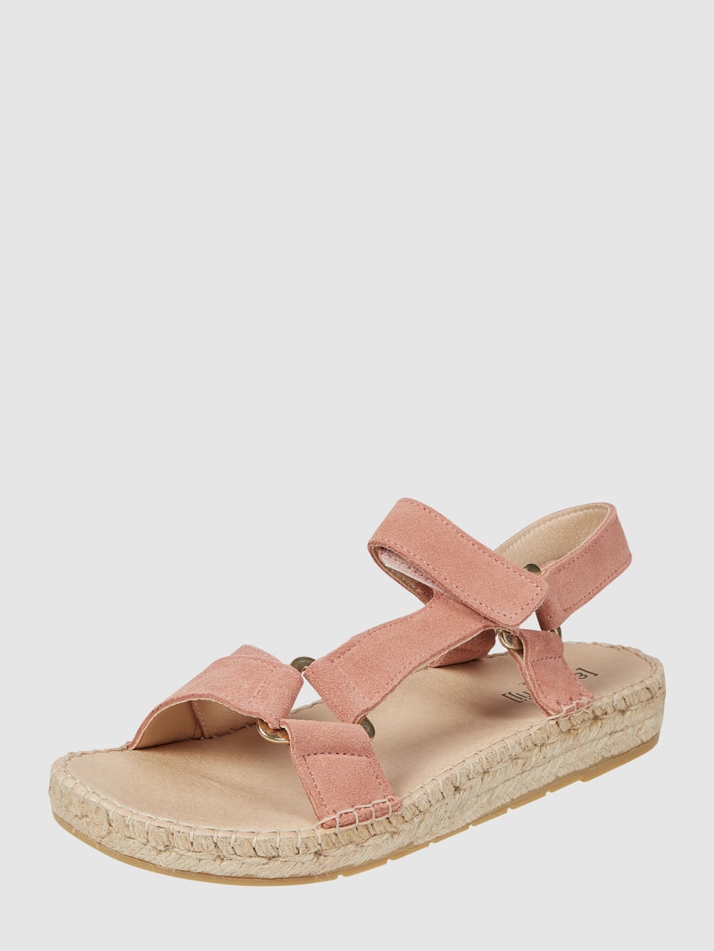 Sandalen aus Veloursleder Modell 'Verdon' in rosa