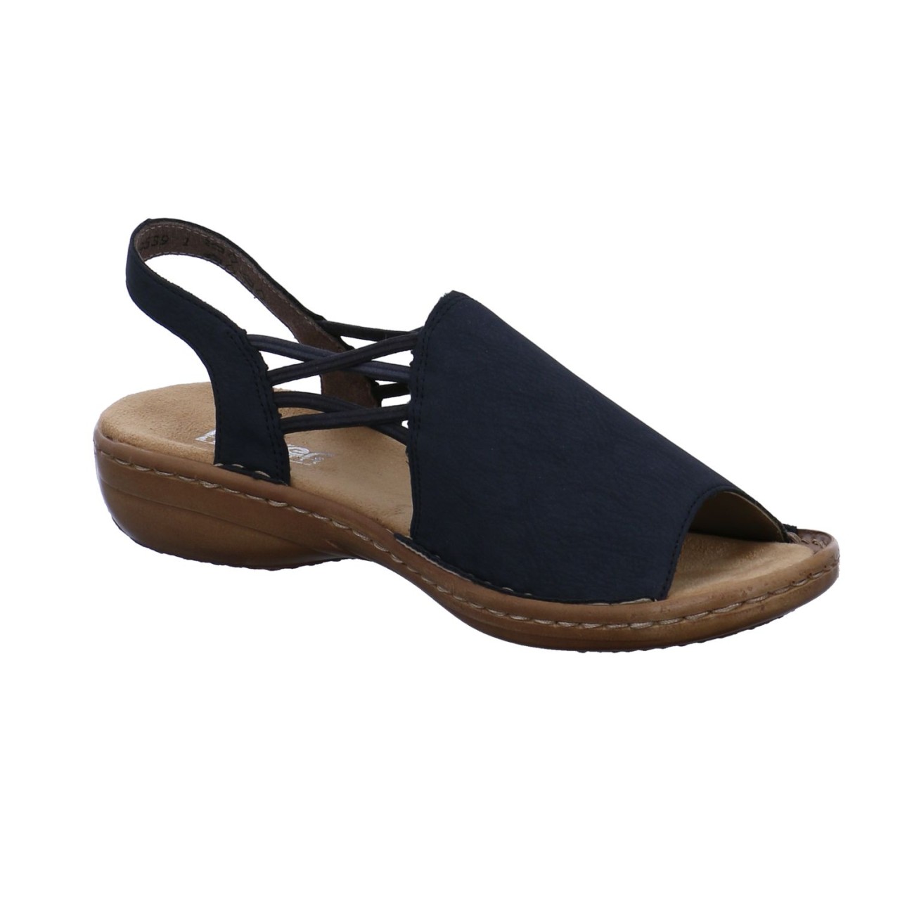 RIEKER Komfort Sandalen blau Regina 608