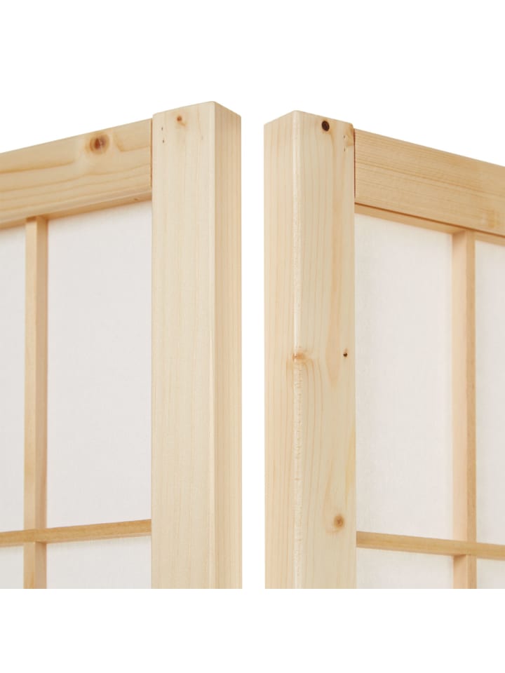 Homestyle4u 6-tlg Paravent in Braun 264x175 günstig kaufen onesize