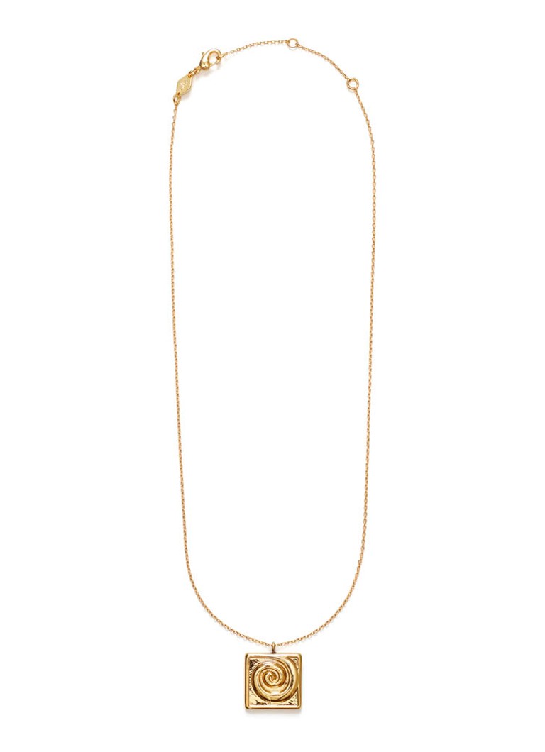 ANNI LU Swirly Square Kette Gold