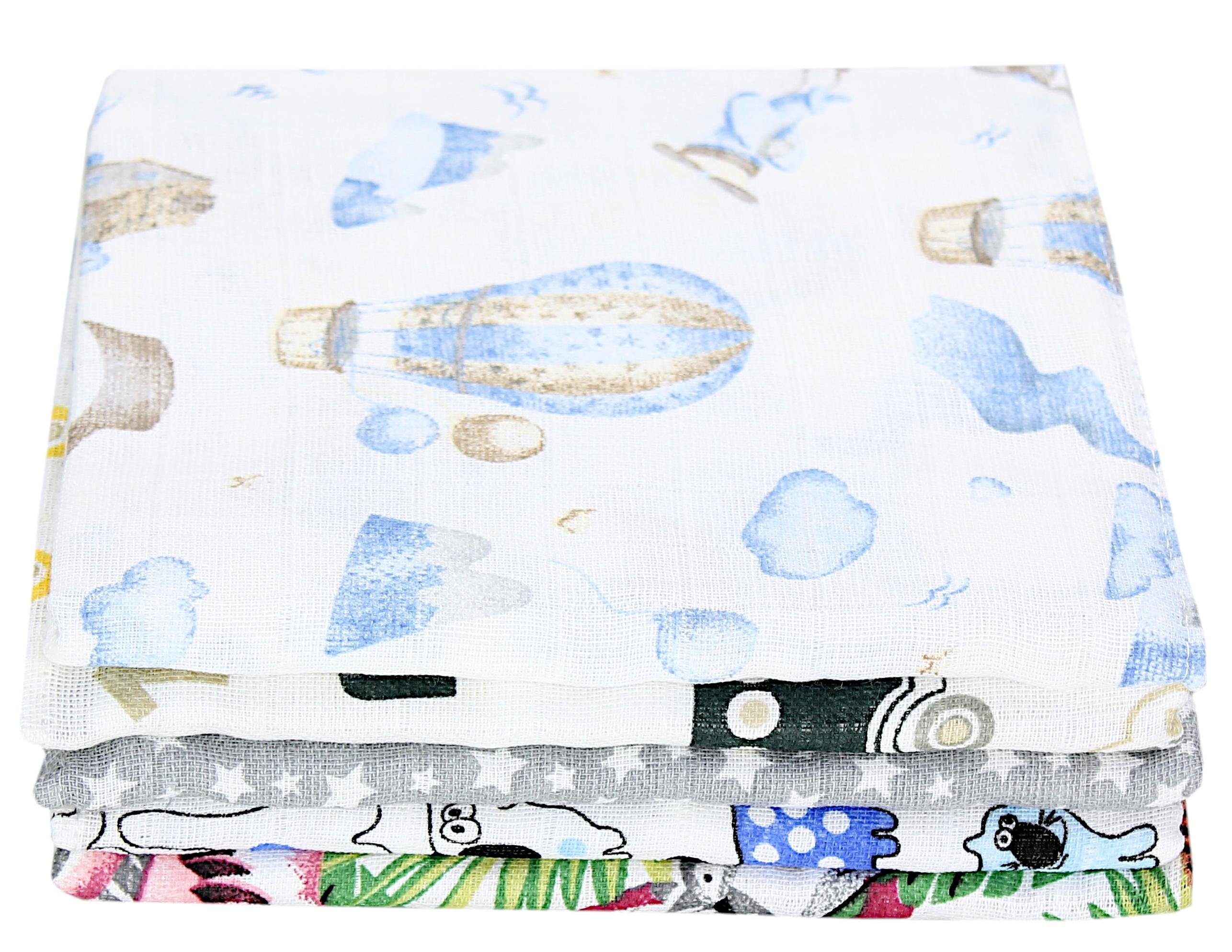 TupTam Stoffwindeln TupTam Baby Mullwindeln Spucktücher 70x80 5er / 10er Pack (5-St)