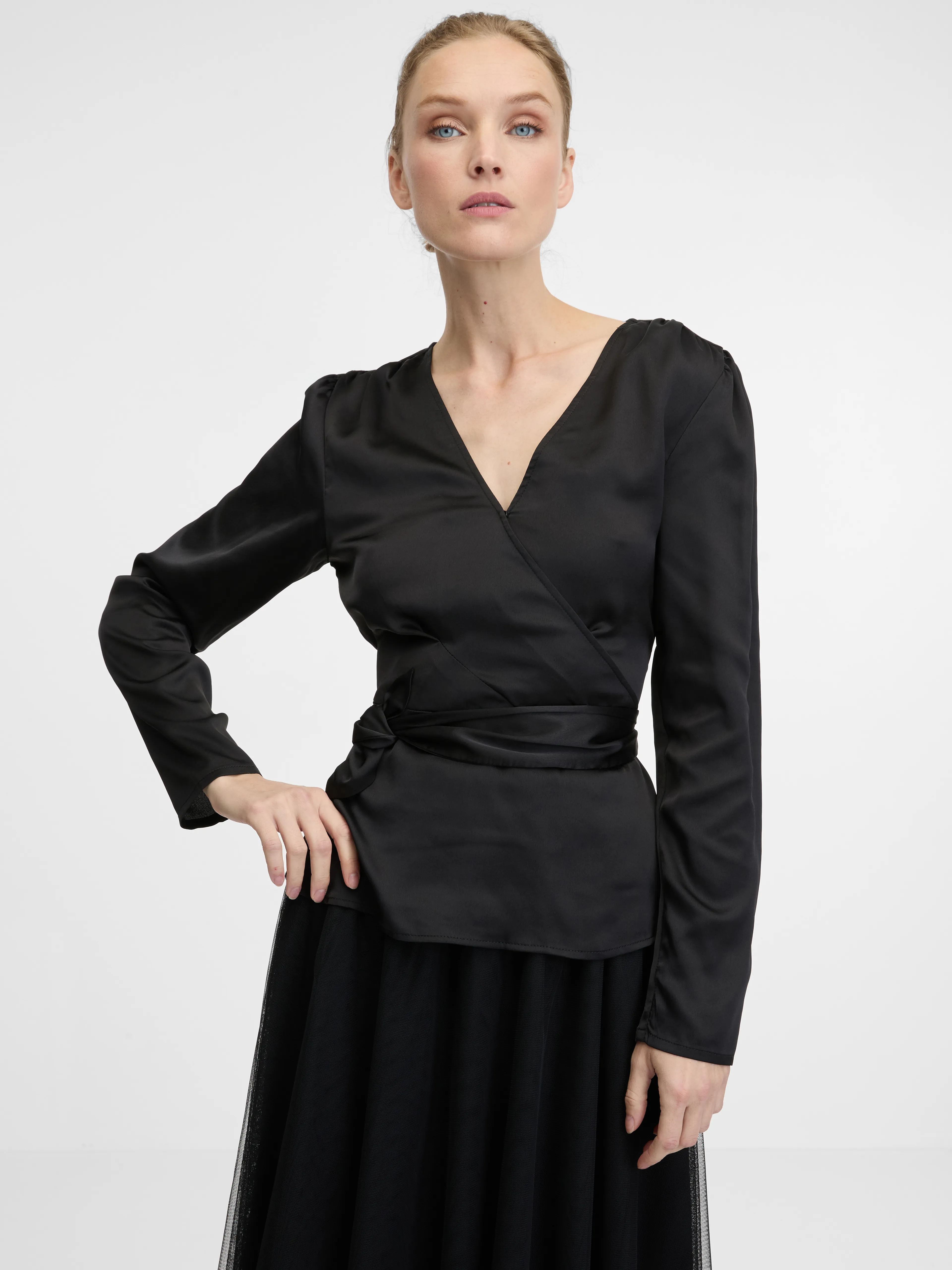 Schwarze Damenbluse ORSAY