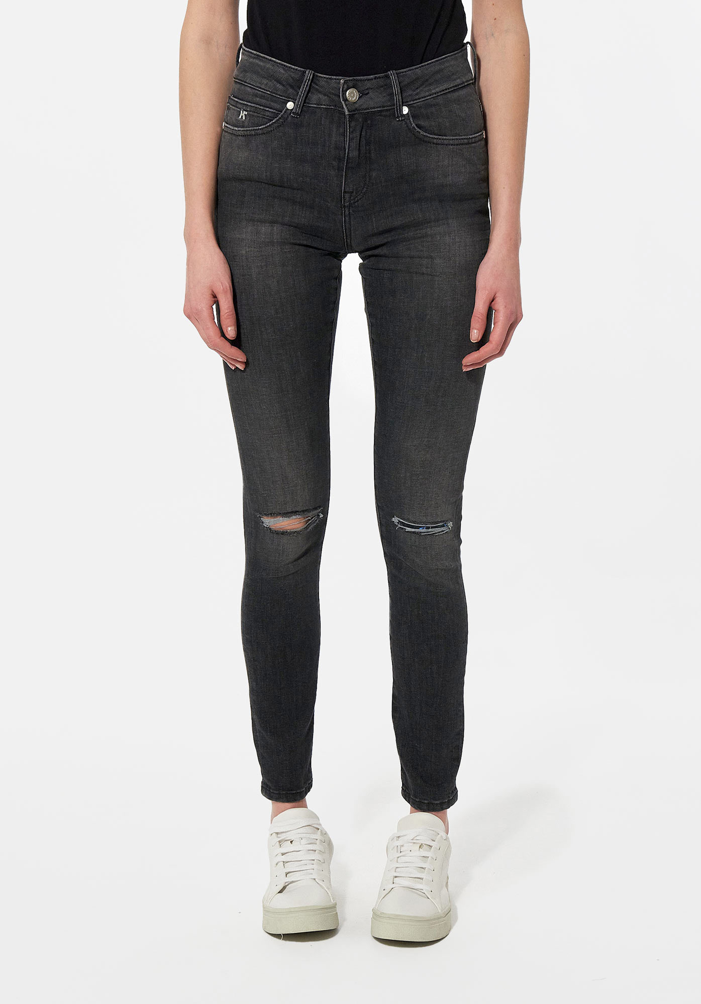 CAMIE  Jean slim noir Femme