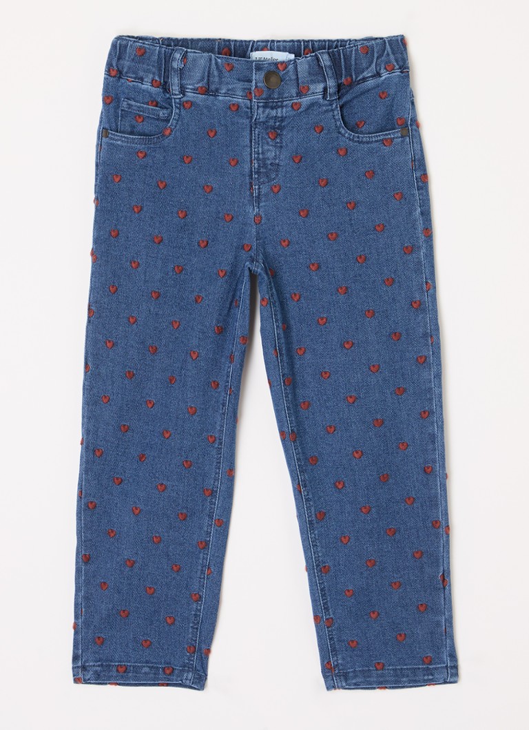 Blugi cu croi larg brodați Lil' Atelier