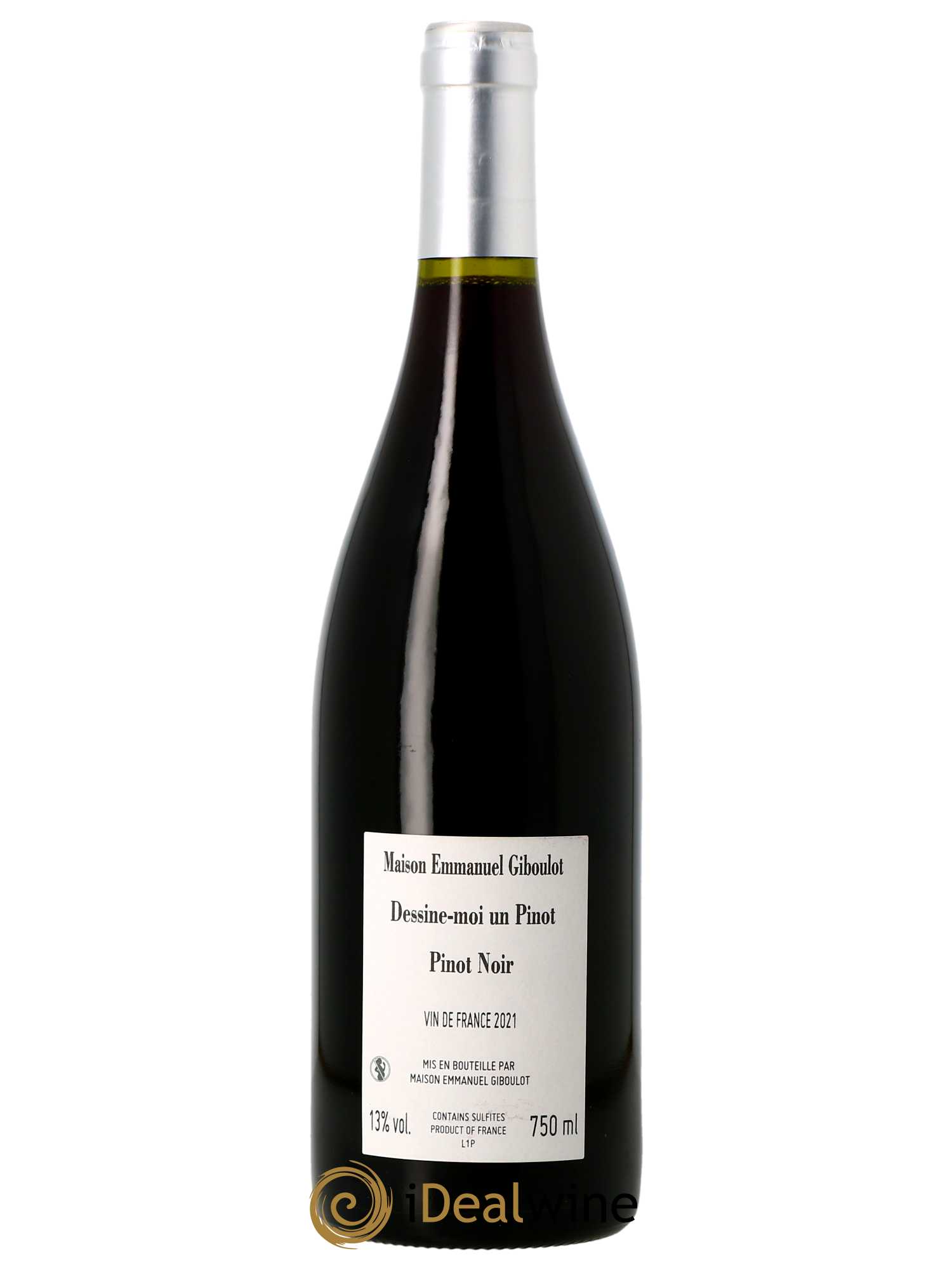 Vin de France Dessine-moi un pinot Emmanuel Giboulot (Domaine)  2021 - Lot de 1 Bouteille