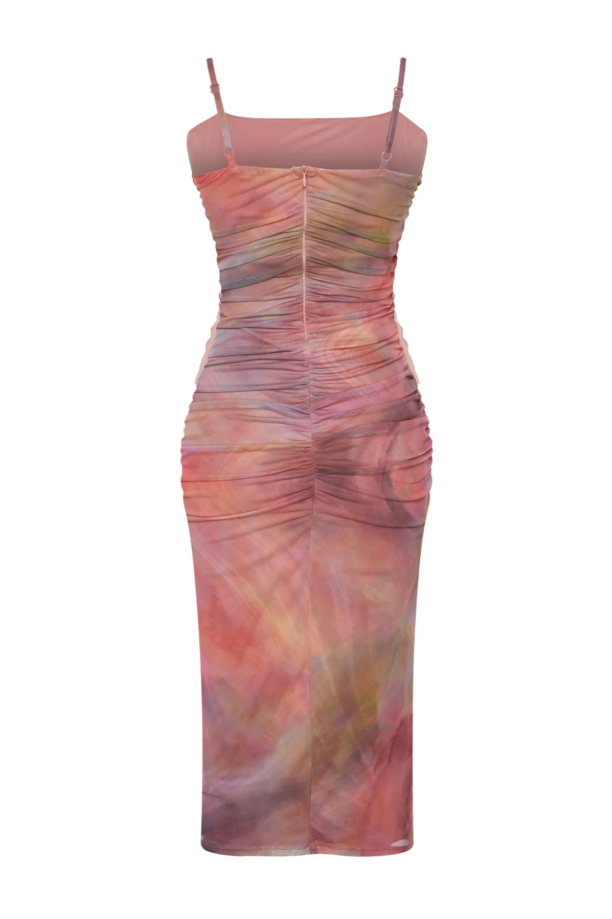 Trendyol Collection  Mehrfarbiges, abstrakt gemustertes, elegantes Abendkleid TPRSS24EL00150
