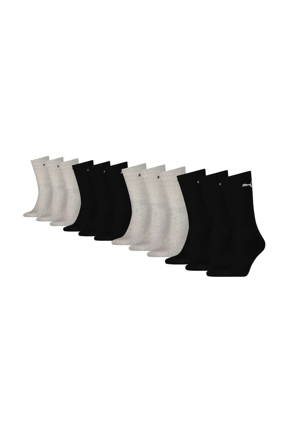 Puma  Unisex-Socken, 12er-Pack – Sport Crew Sock, Tennissocken, ECOM