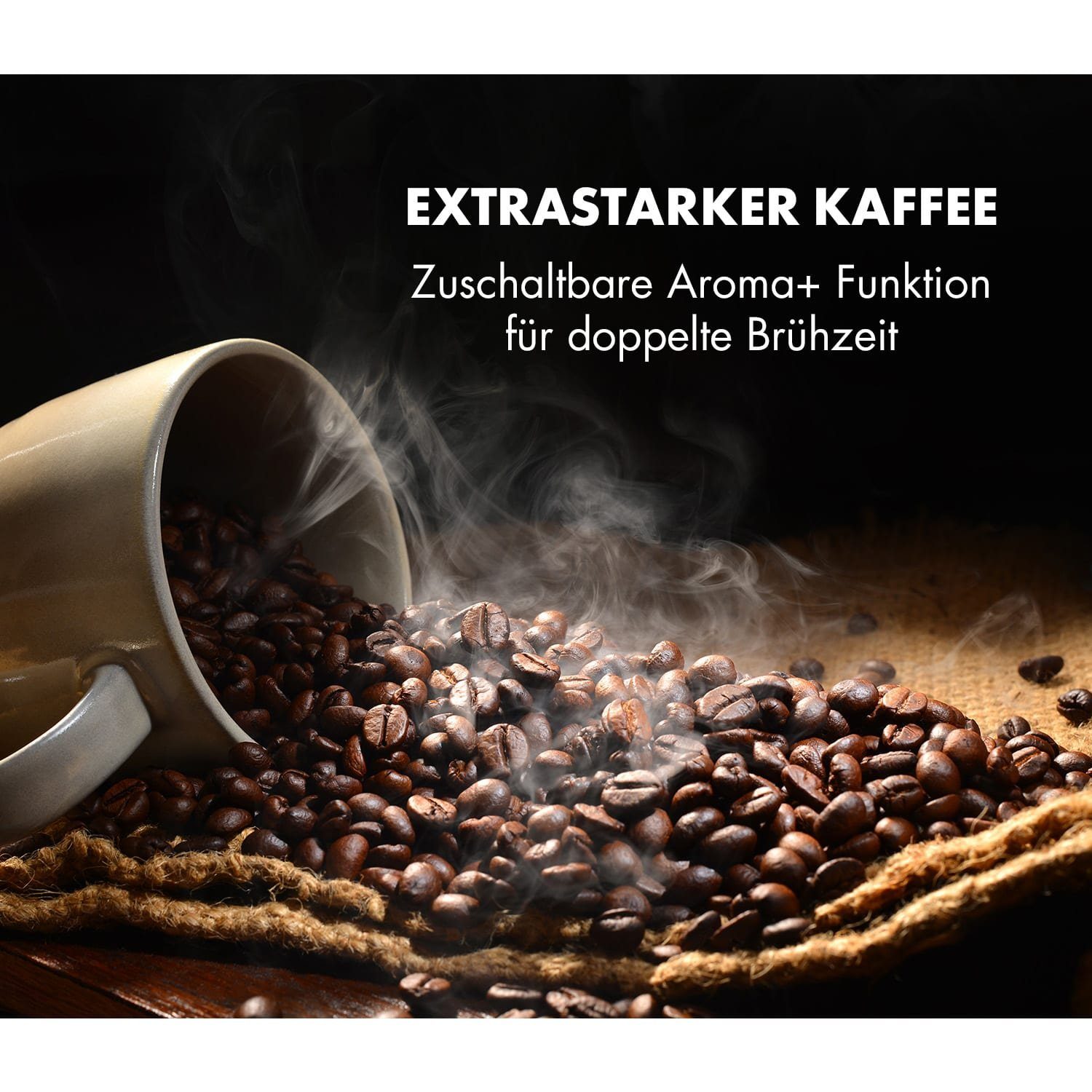 Klarstein Filterkaffeemaschine Aromatica X, 0l Kaffeekanne
