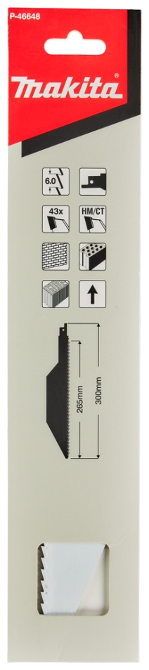 Makita Tilbehør P-46648 Bajonetsavklinge HM Stone White 300 mm 1 stk.