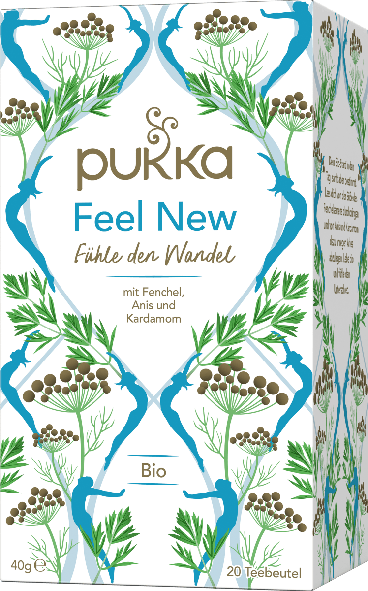 Kräutertee \Feel New\ mit Anis, Fenchel, Kardamom (20 Beutel), 40 g
