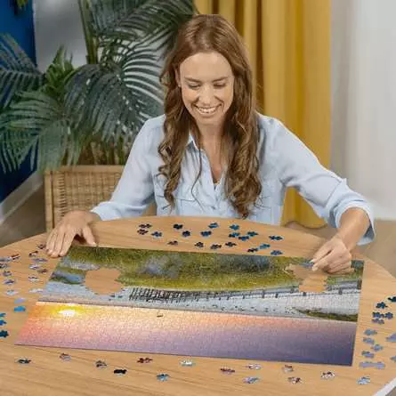 Puzzle 1000 Teile - Sonnenuntergang über Amrum