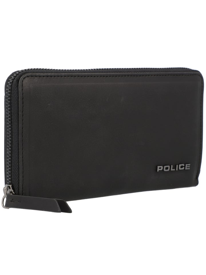 Police PT16-10369 Geldbörse Leder 20 cm in black günstig kaufen onesize