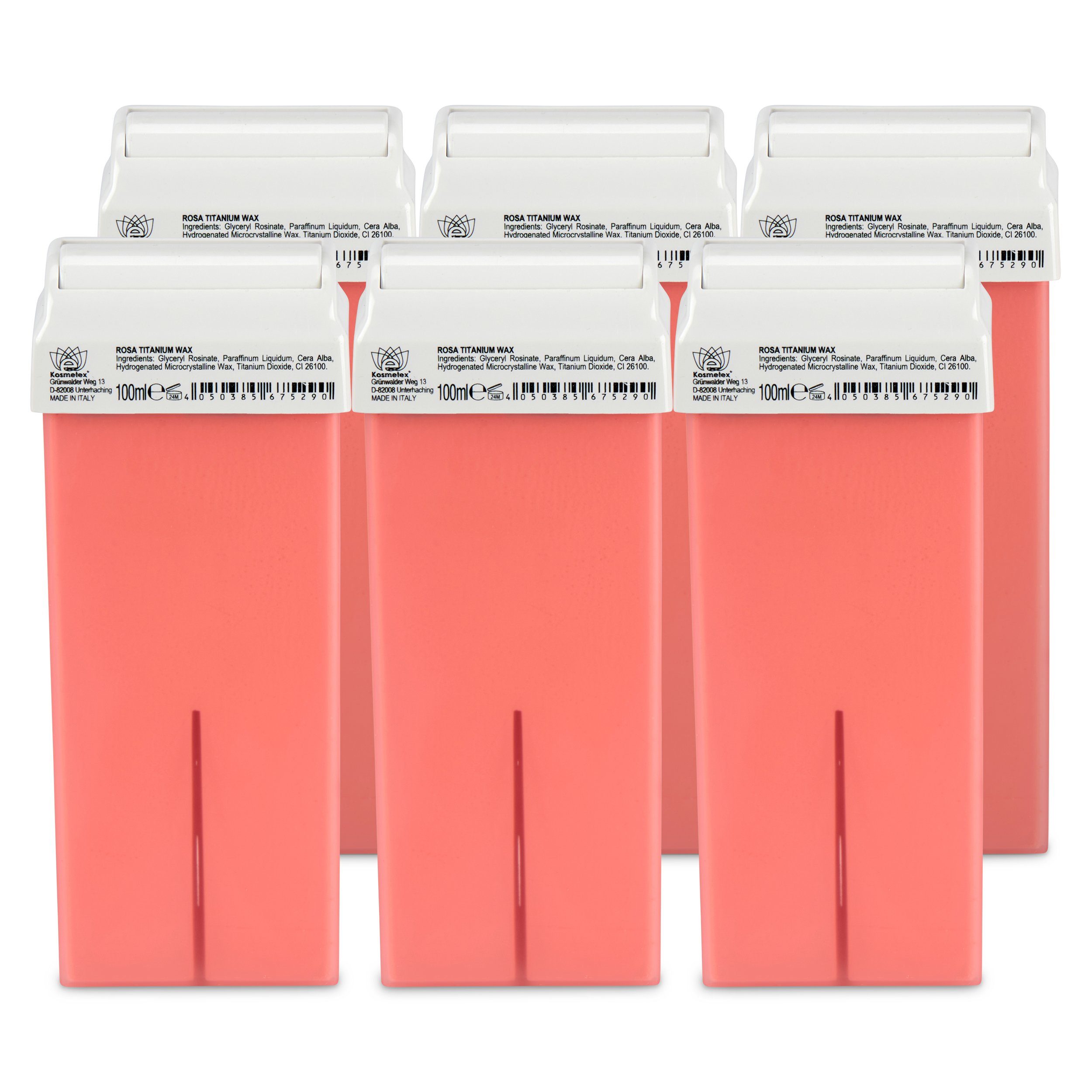 Kosmetex Enthaarungswachs Kosmetex Wachspatrone Rosa, 100ml