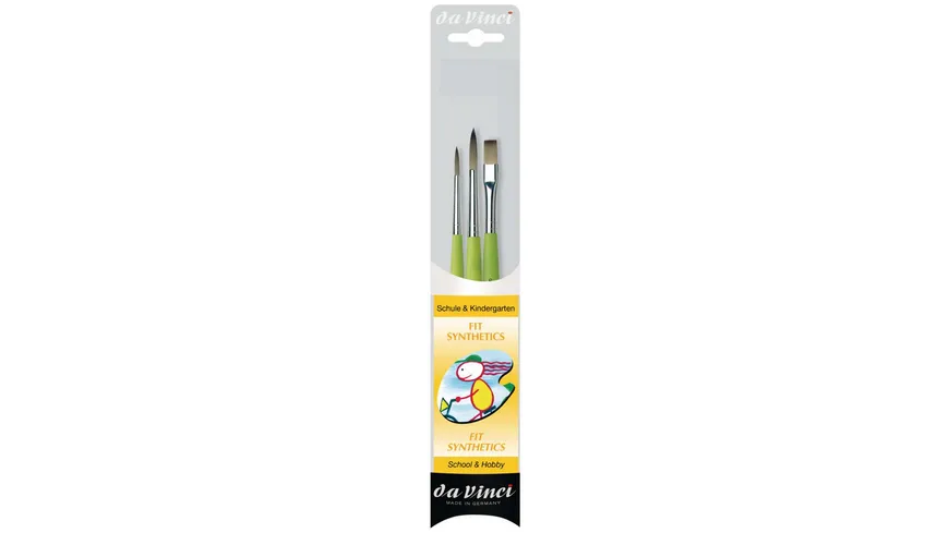 da Vinci FIT SYNTHETICS Schulpinsel-Set
