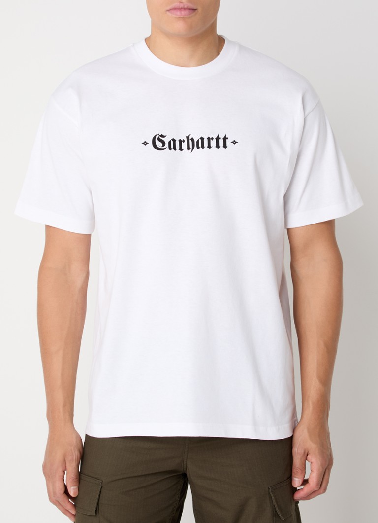 Carhartt WIP Greatest Hits organiskās kokvilnas T-krekls ar apdruku priekšpusē un aizmugurē