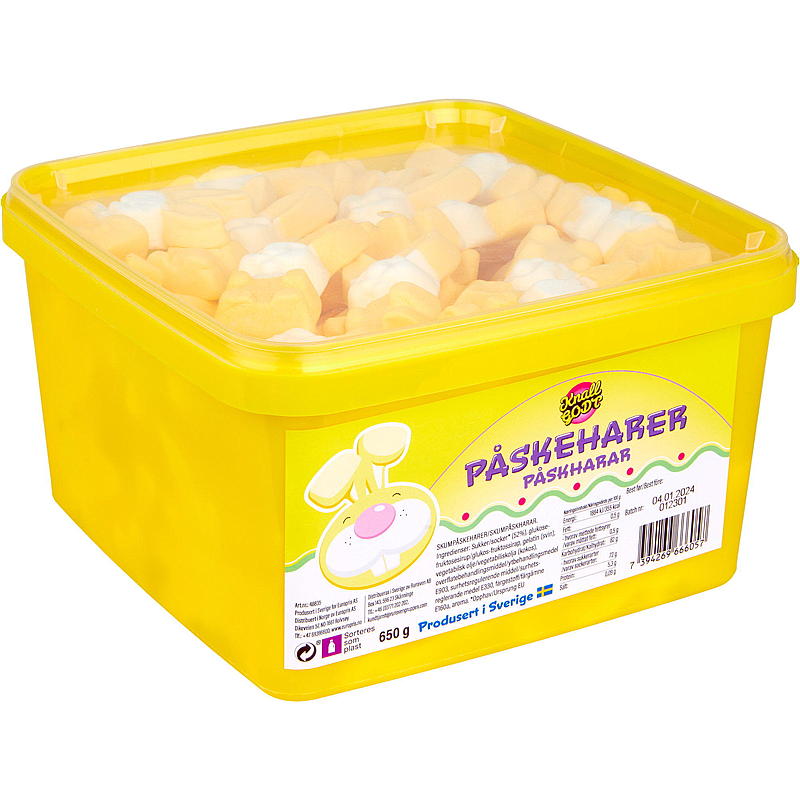 KnallGodt Påskeharer skum 650 g